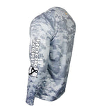Fractal Camo Waves UV Fishing Shirt (8-20)