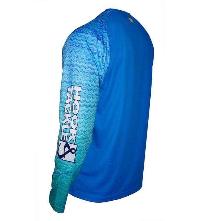 Youth Gradient Waves UV Fishing Shirt (8-20) Secondary image