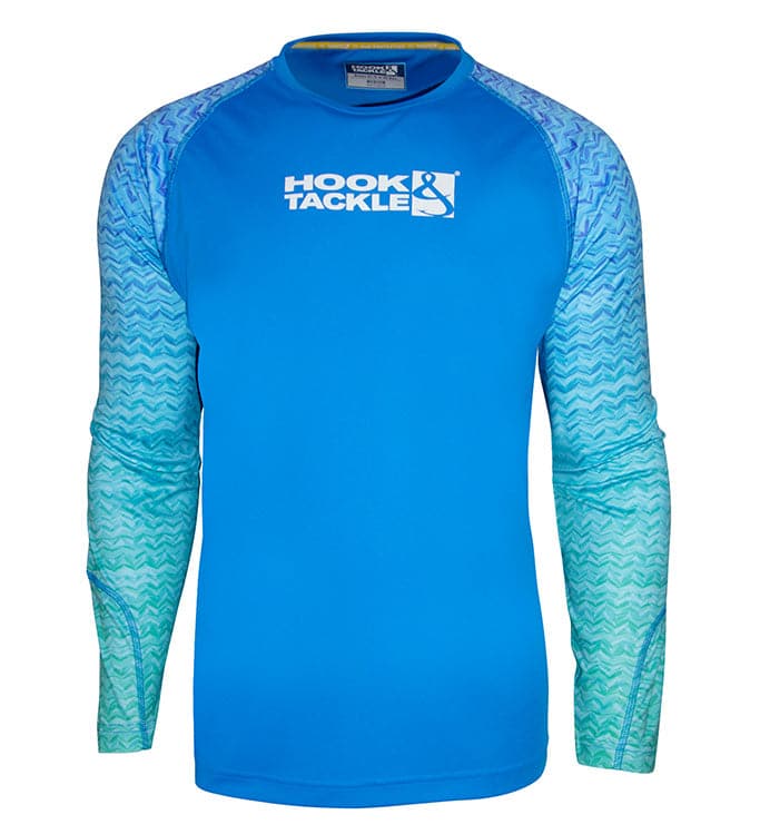 Youth Gradient Waves UV Fishing Shirt (8-20) Main image