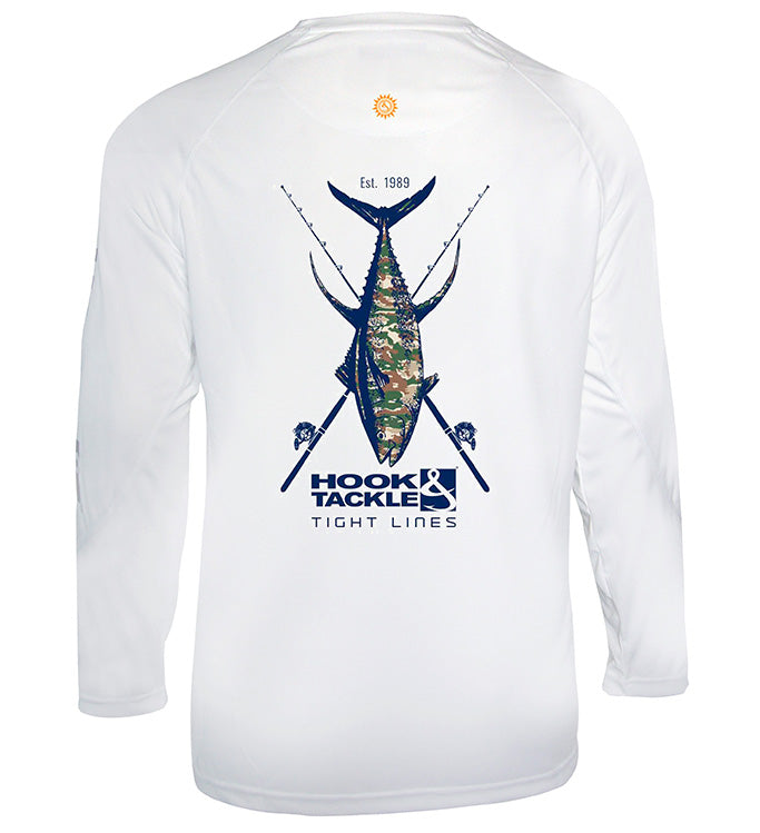 Youth Camo Tuna UV Fishing Shirt (8-20) Main image