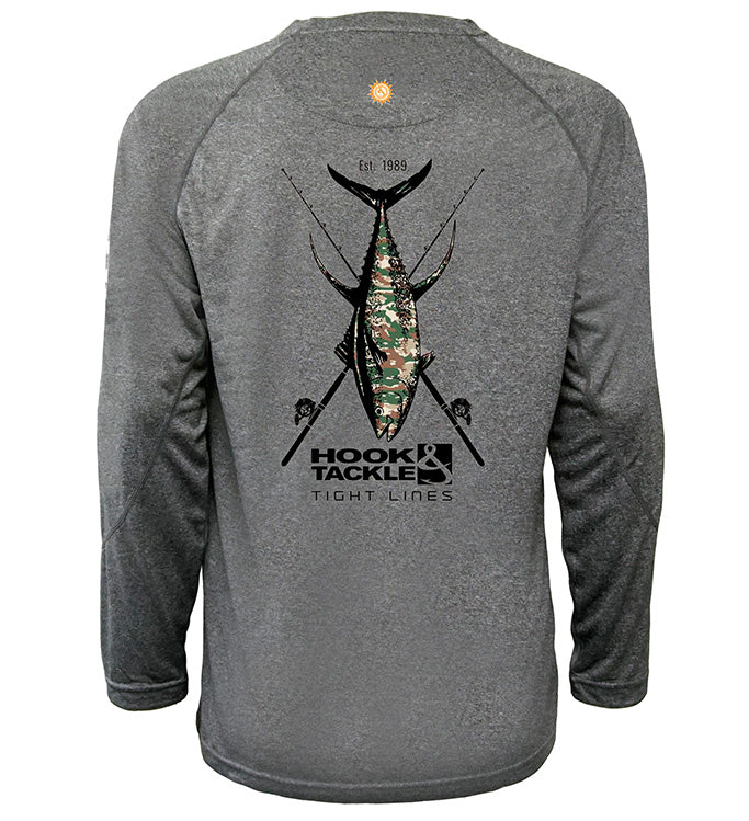 Youth Camo Tuna UV Fishing Shirt (8-20) Secondary image