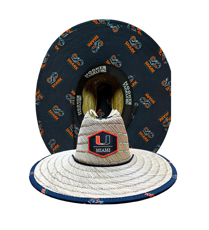 University of Miami Logo Straw Hat Main image
