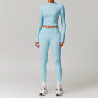 Fall and Winter Brushed Back Yoga Clothes Suit