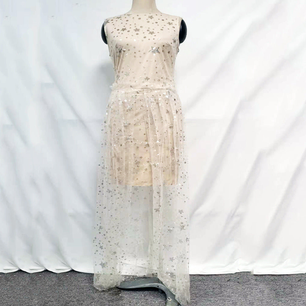 Wedding Party Dress Female Evening Elegant Sexy Deep V Neck Strap Sleeveless Sequined Long Maxi Dresses for Women 2026