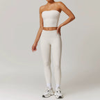 Fall and Winter Brushed Back Yoga Clothes Suit