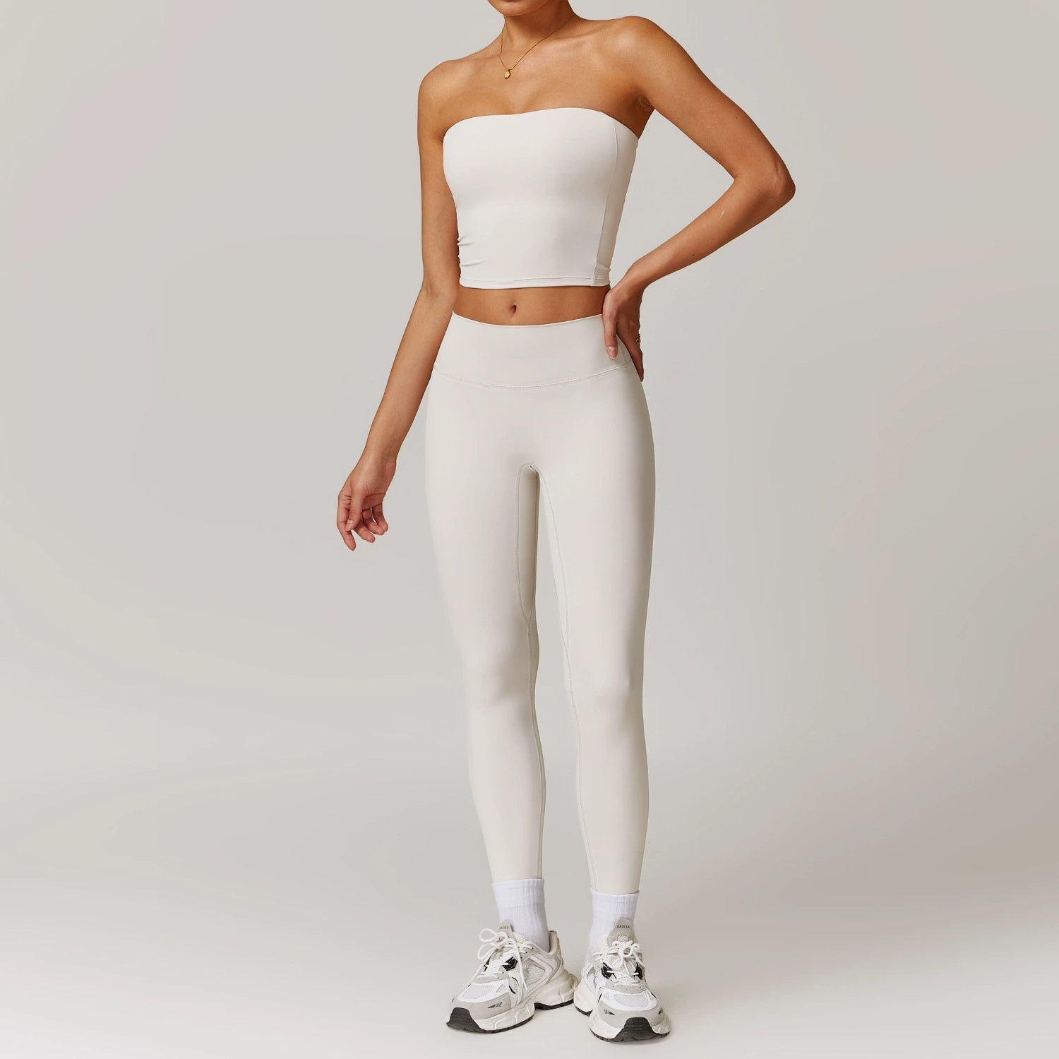 Fall and Winter Brushed Back Yoga Clothes Suit