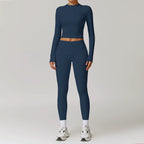 Fall and Winter Brushed Back Yoga Clothes Suit