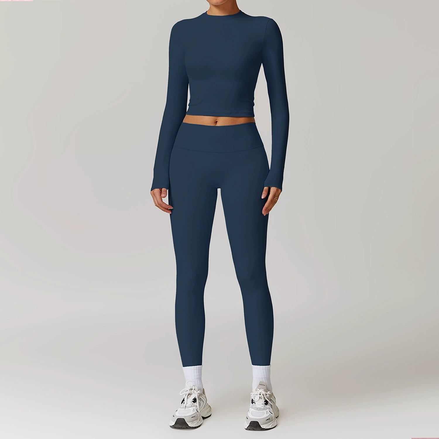 Fall and Winter Brushed Back Yoga Clothes Suit