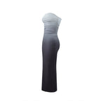 Sexy Slim fit Gradient Strapless Dress Sexy and Slim Gradient Strapless Dress