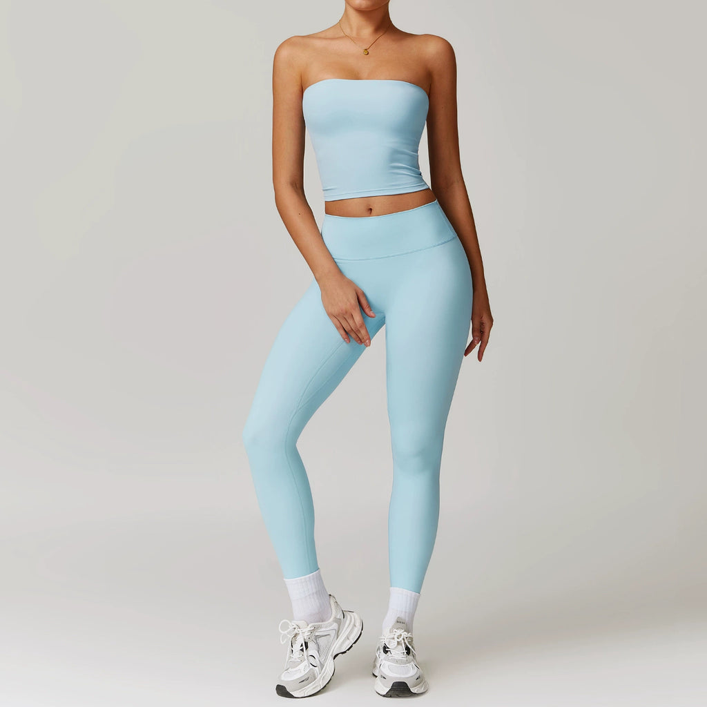 Fall and Winter Brushed Back Yoga Clothes Suit