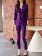 Coat Women's Red Work Clothes Suit Jacket