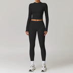 Fall and Winter Brushed Back Yoga Clothes Suit