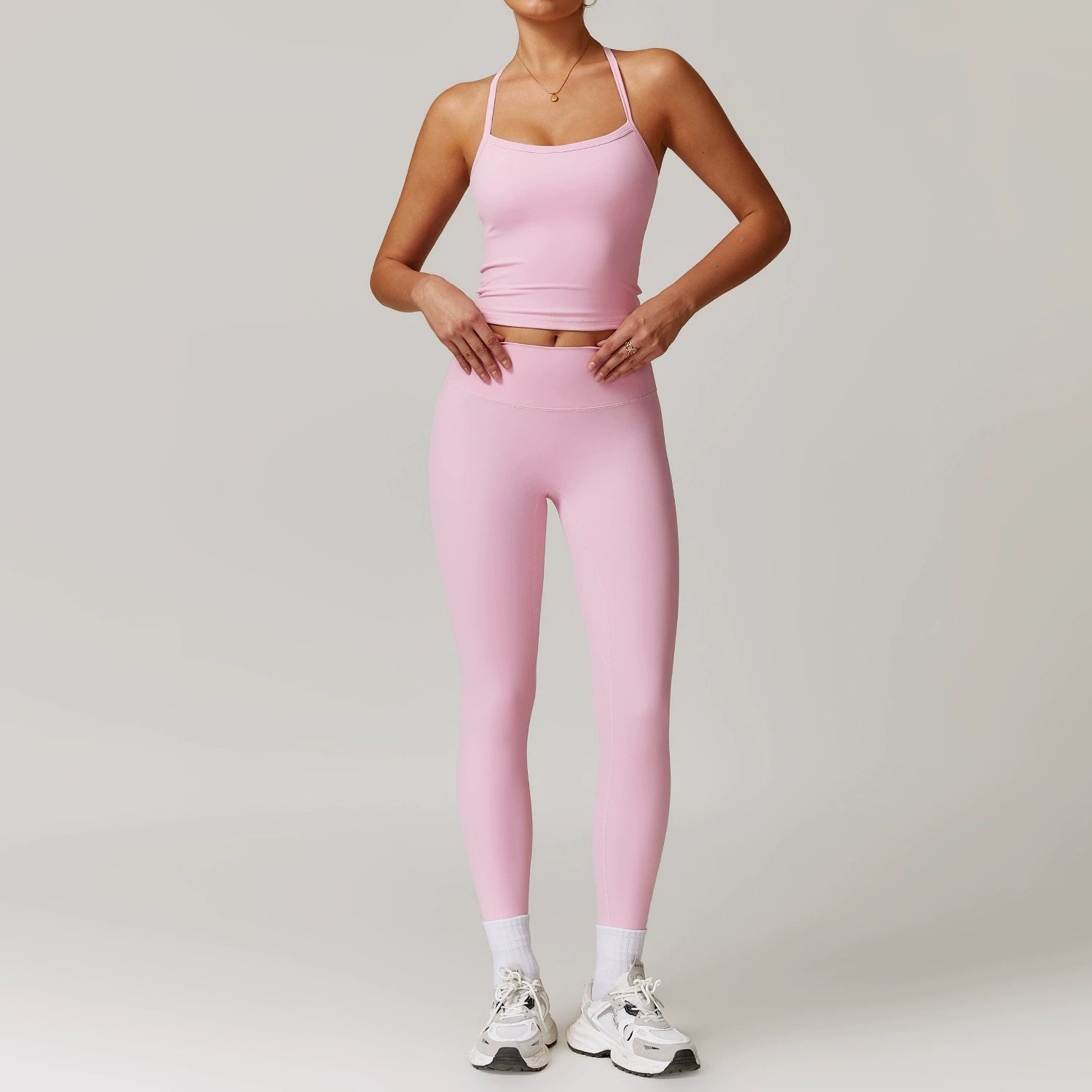 Fall and Winter Brushed Back Yoga Clothes Suit