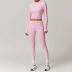 Fall and Winter Brushed Back Yoga Clothes Suit