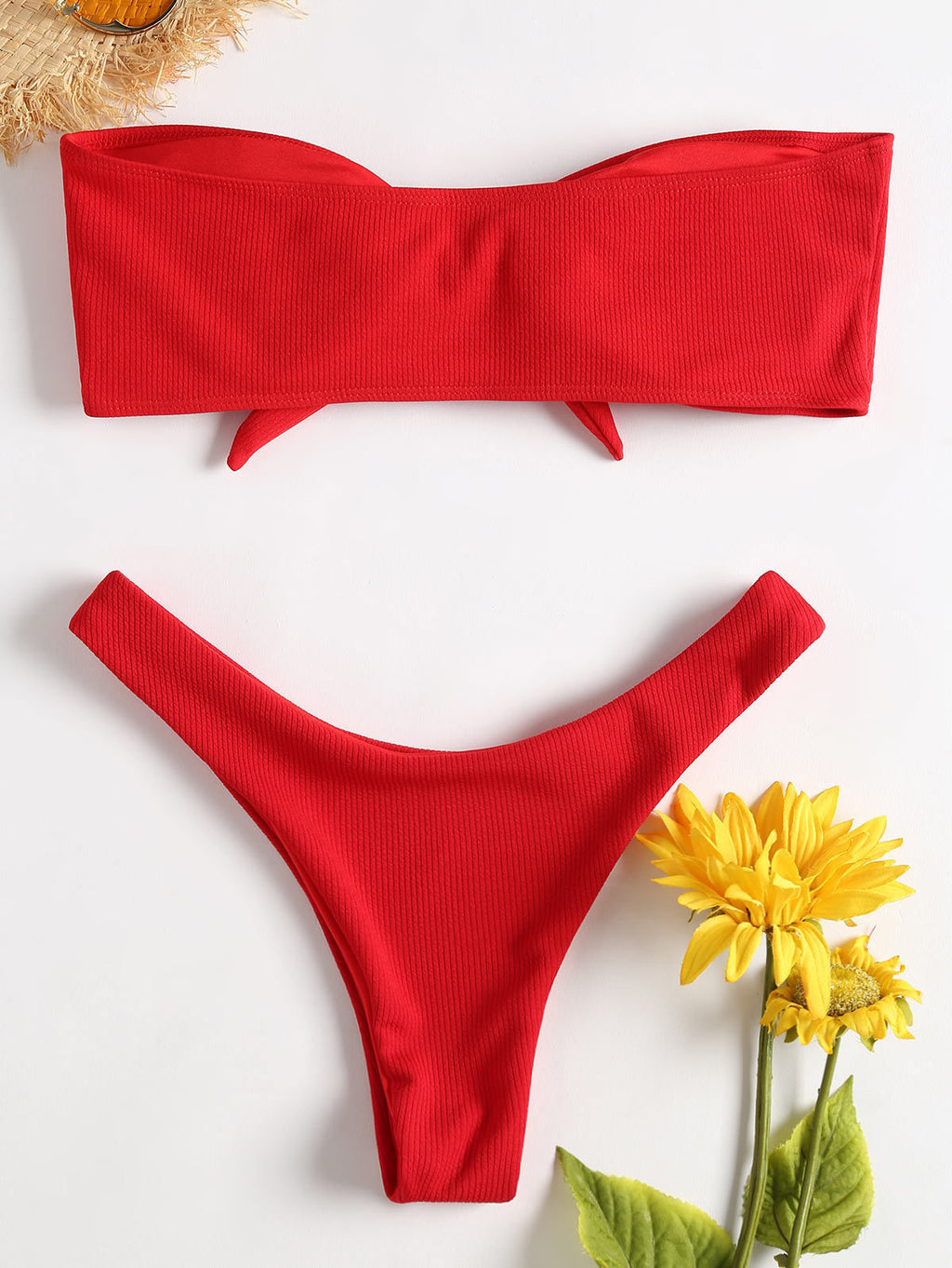 Bikini Bottoms Women's 2026 New Swimsuit Low Waisted Bottom Solid Brown Swimwear Thong Beachwear Brazilian Bathing Suit Summer