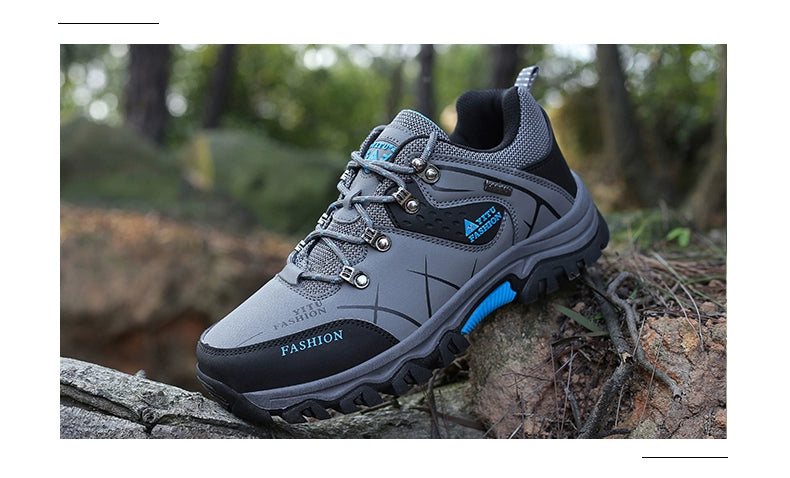 Plus Size Men's Shoes Autumn Sports Waterproof Non Slip Construction Site Work Autumn Fleece Insulated Cotton-Padded Shoes Hiking Labor Protection Fashion Shoes