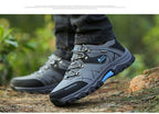 Plus Size Men's Shoes Autumn Sports Waterproof Non Slip Construction Site Work Autumn Fleece Insulated Cotton-Padded Shoes Hiking Labor Protection Fashion Shoes