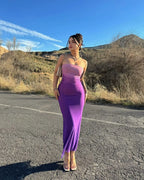 Sexy Slim fit Gradient Strapless Dress Sexy and Slim Gradient Strapless Dress
