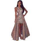 Wedding Party Dress Female Evening Elegant Sexy Deep V Neck Strap Sleeveless Sequined Long Maxi Dresses for Women 2026