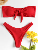 Bikini Bottoms Women's 2026 New Swimsuit Low Waisted Bottom Solid Brown Swimwear Thong Beachwear Brazilian Bathing Suit Summer
