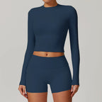Fall and Winter Brushed Back Yoga Clothes Suit