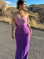 Sexy Slim fit Gradient Strapless Dress Sexy and Slim Gradient Strapless Dress