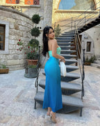 Sexy Slim fit Gradient Strapless Dress Sexy and Slim Gradient Strapless Dress