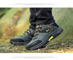Plus Size Men's Shoes Autumn Sports Waterproof Non Slip Construction Site Work Autumn Fleece Insulated Cotton-Padded Shoes Hiking Labor Protection Fashion Shoes