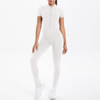 Sexy Backless Bodycon Scrunch Jumpsuit Raises Butt Women Dance Fitness Overalls Push Up  With Chest Cushion Yoga Sport Jump Suit
