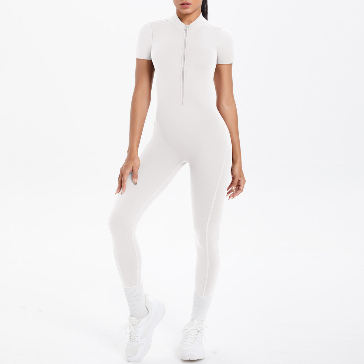 Sexy Backless Bodycon Scrunch Jumpsuit Raises Butt Women Dance Fitness Overalls Push Up  With Chest Cushion Yoga Sport Jump Suit