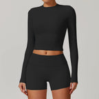 Fall and Winter Brushed Back Yoga Clothes Suit