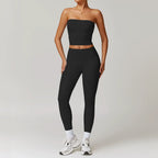Fall and Winter Brushed Back Yoga Clothes Suit