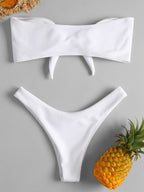 Bikini Bottoms Women's 2026 New Swimsuit Low Waisted Bottom Solid Brown Swimwear Thong Beachwear Brazilian Bathing Suit Summer