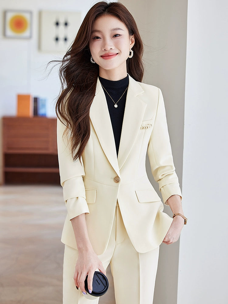 Blue Suit Female Spring & Fall 2025 New Arrival K-style Elegant Casual Suit Jacket Female Fancy Business Wear Secondary image