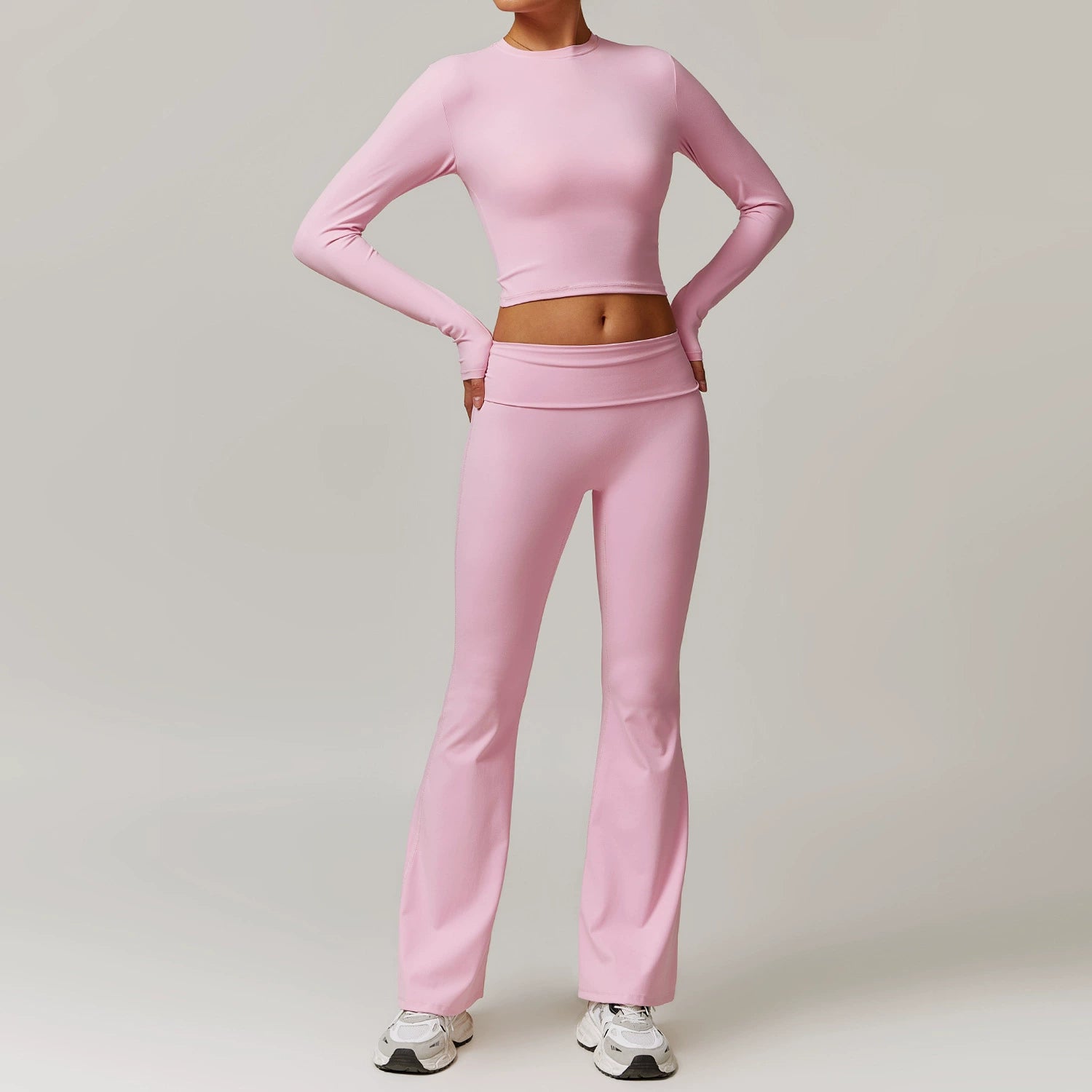 Fall and Winter Brushed Back Yoga Clothes Suit