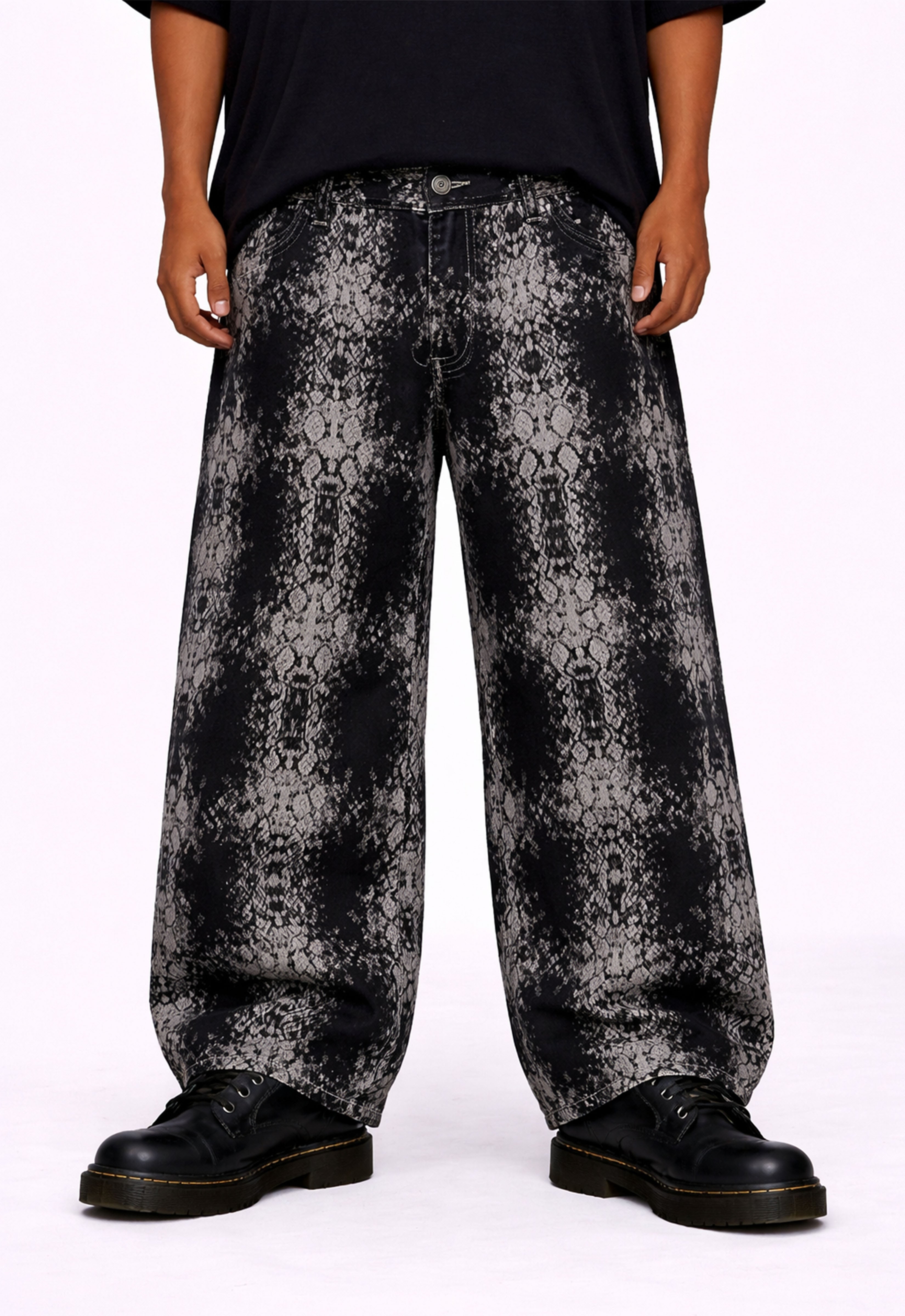 SNAKESKIN DENIM