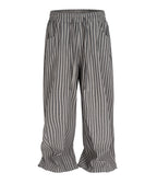 GREY STRIPED LOUNGE PANTS (UNISEX)