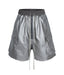 METALLIC SHINE CARGO SHORTS