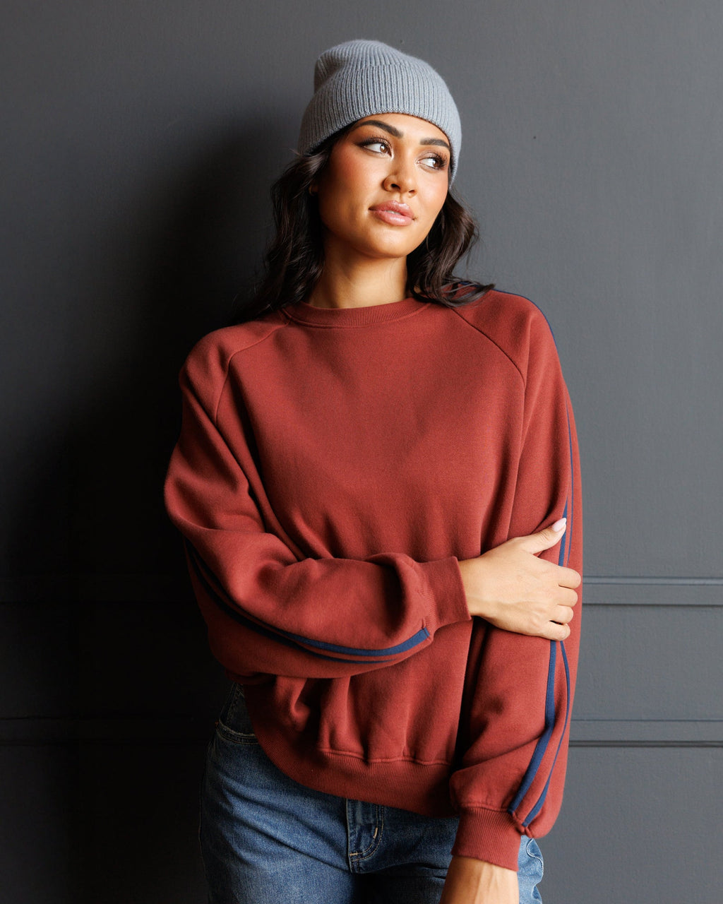 Retro Stripe Crew