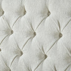 Queen Size Platform Bed Frame, Chenille Upholstered Sleigh Bed with Scroll Wingback Headboard & Footboard/Button, Customized