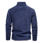 AIOPESON Brand Quality Thicken Warm Fleece Jacket for Men Zipper Neck Pullover Men's Sweatshirt Soft Shell Mens Jacket