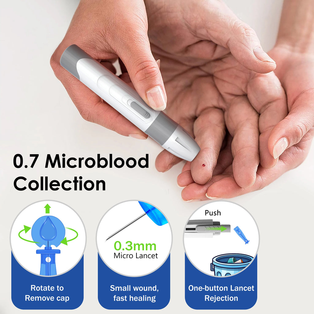 LinkSun G-425-1 Blood Glucose Meter Kit 50/100pcs Test Strips Lancets for Diabetes Monitor Digital Glucometer Blood Sugar Meter
