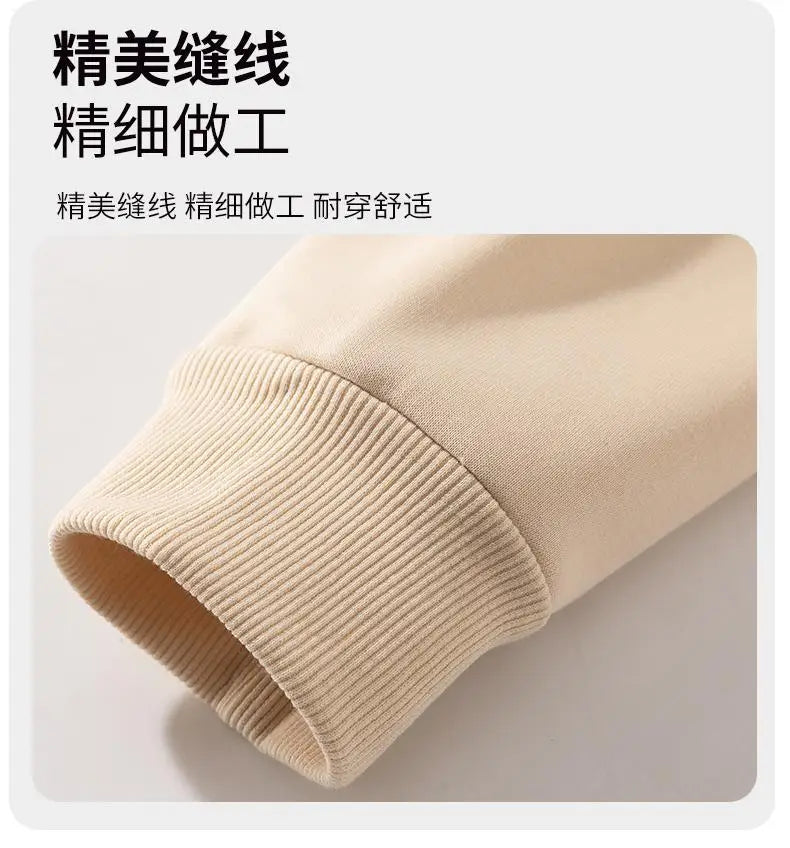 Customizable Thick Sweatshirt for Man Women Plain Hoodie Sweater Autumn Winter Fleece Sweatshirts Logo Original Design