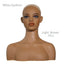 Mannequin Head For Wig African Dummy Head For Wig Doll Head With Anti Slip Hairnet Realistic Mannequin Head With Shoulders