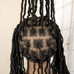Synthetic Full Lace Locs Braided Wigs for Black Women 24 inches Knotless Box Dreadlock Braids Wig Lace Frontal Braiding Wig