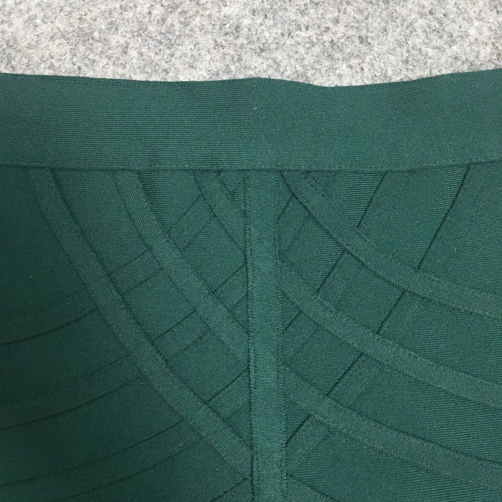Elegant Elastic Knee Length Bandage Skirts For Women Chic High Waist Formal Occassion Office Lady Pencil Skirt Comfortable