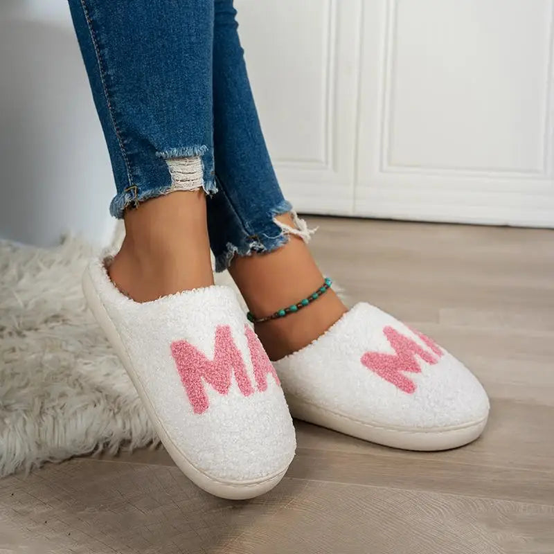 Casual Fluffy Women's Slippers Home Plush Mama Designer Winter Woman Shoes Flat Platform Elegant Footwear Trend Fuzzy Fur Slides Secondary image