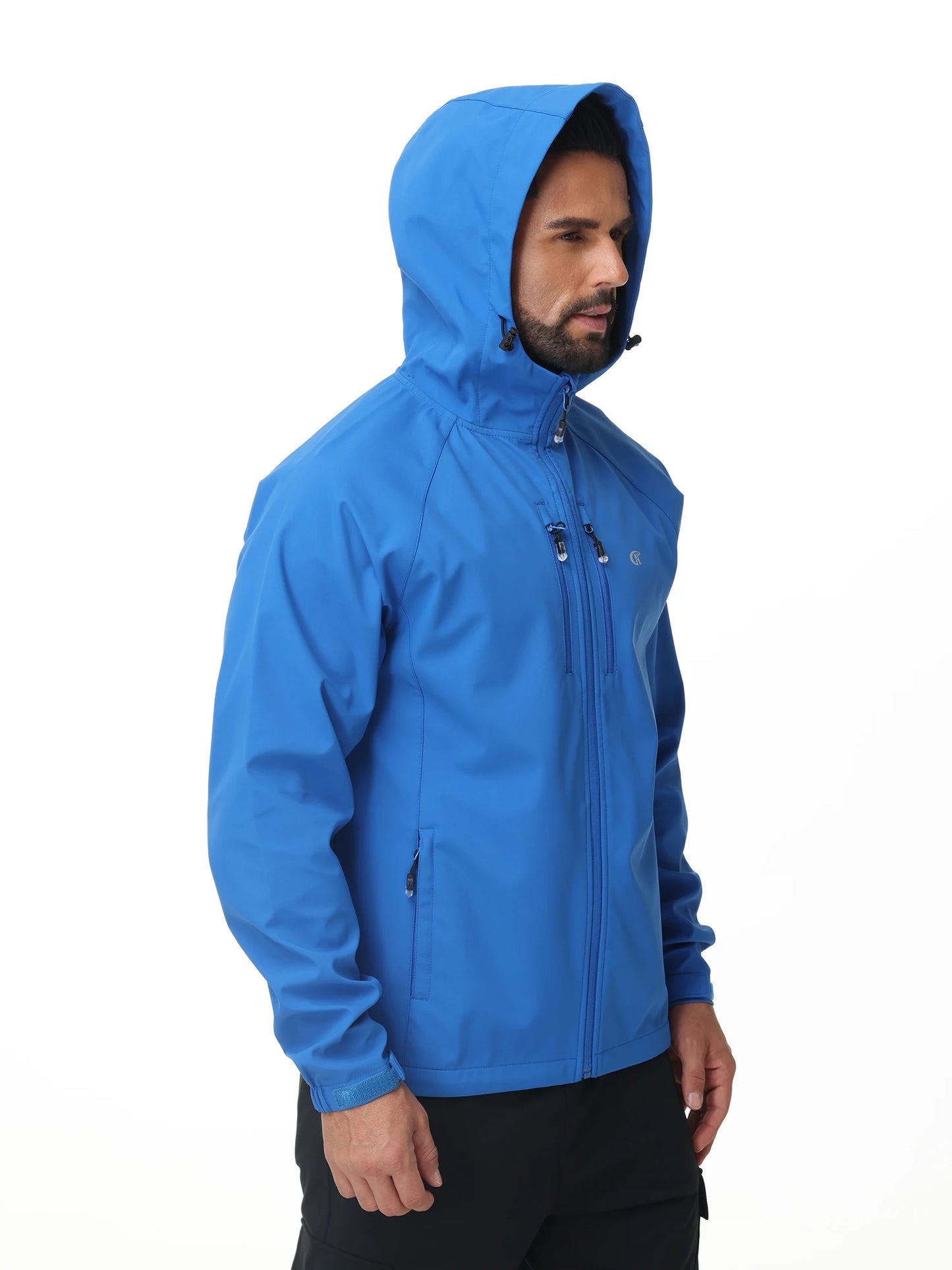 Men's Outdoor Waterproof Windbreak Jacket Lightweight Coat for Camping Hiking Cycling Fishing with Inner Pocket