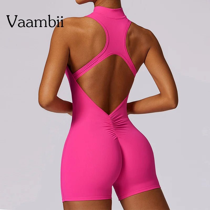 Sweat Suit Set Womens Jumpsuit Activewear Sets Women Gym Elastic Workout Outfit Women's One Pcs Yoga Suit Seamless Sports Set Main image