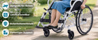 Lightweight Travel Wheelchair Foldable Compact Hand Push Wheelchair for Easy Storage in Car Trunk Airplane Suitable for Adult